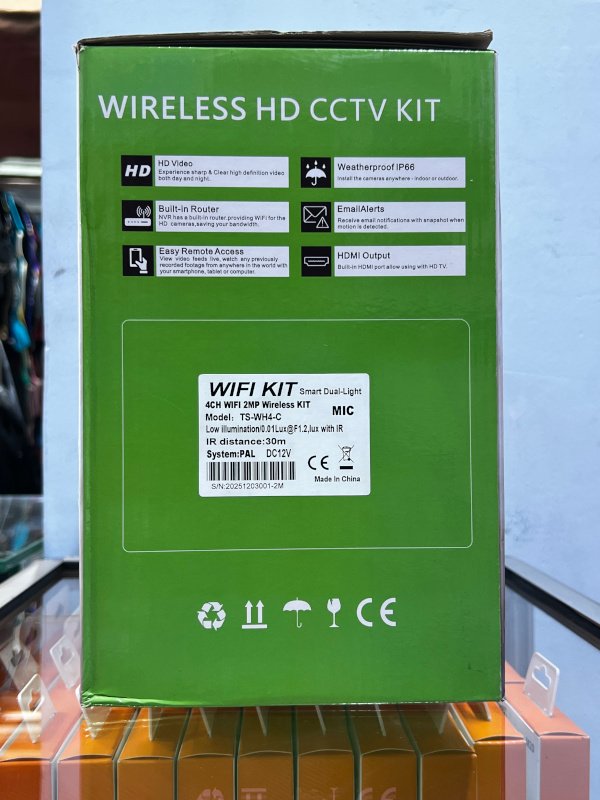 TS-WH4-B Wireless HD CCTV Kit  side 1